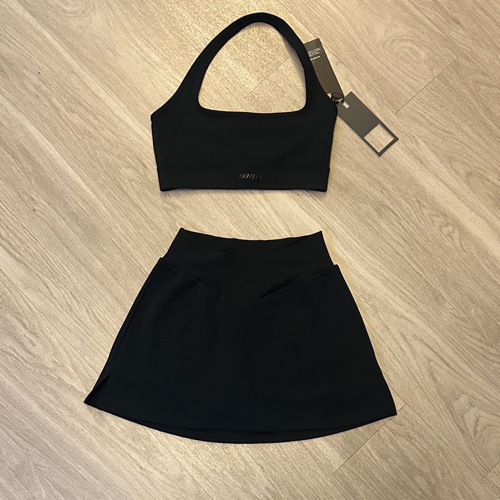 Bo + Tee Sports Bra and Skirt Set